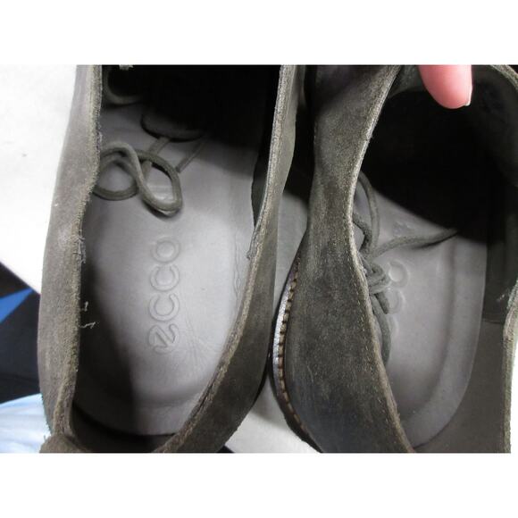 Used ECCO Men\'s Kenton Plain Toe Tie Oxford, Tarmac Artisan, Size 13-13.5